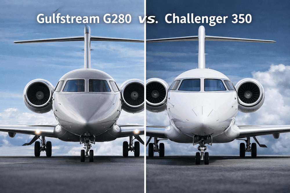 G280 vs Challenger 350: Cabin, Range, Runway, and Resale Compared