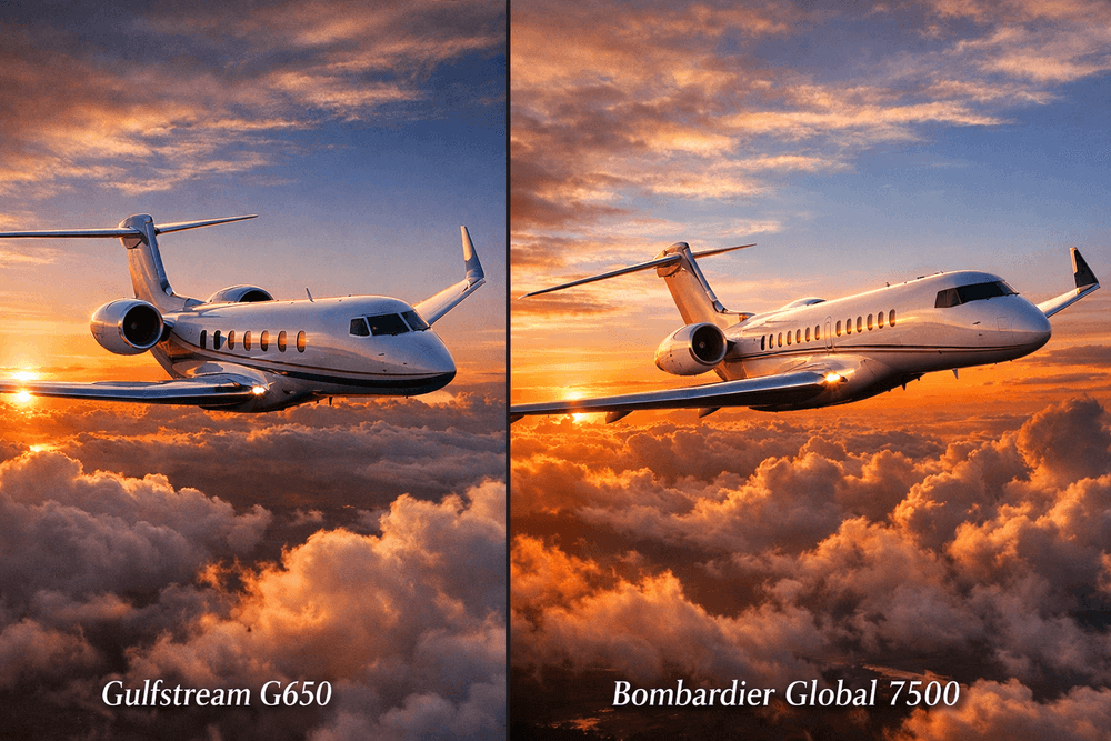 Gulfstream G650 vs Bombardier Global 7500: Flagship Showdown